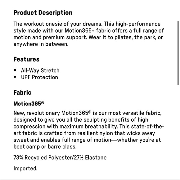 Lot of 2 Fabletics Motion 365+ jumpsuits EUC - Picture 8 of 16